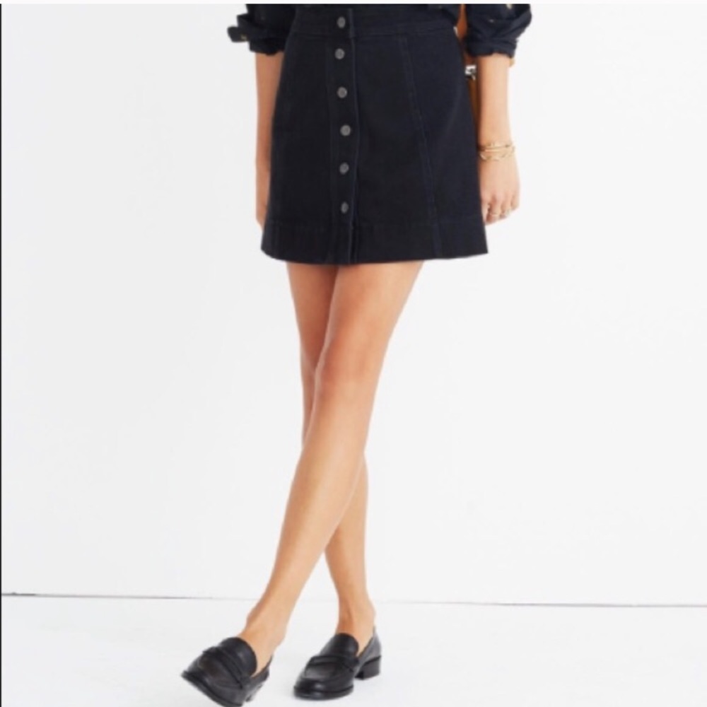 Madewell Black Skirt